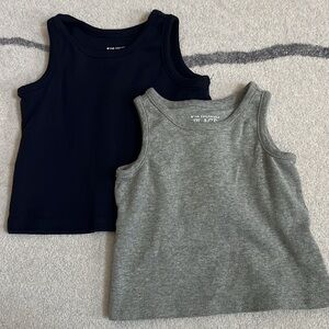 The Children's Place Navy and Gray Tank Tops